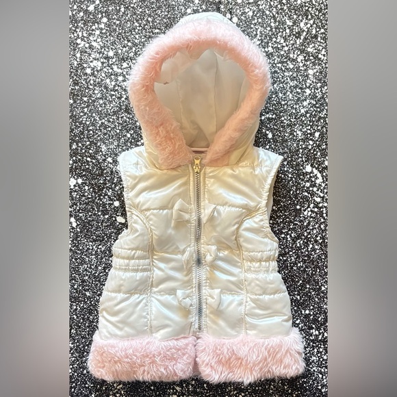 Little Lass Hooded Bubble Vast Girls Size 4 - Picture 1 of 3